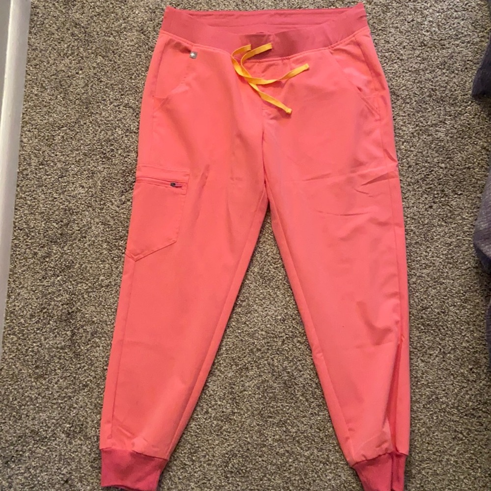 Neon Pink Figs Joggers Medium Petit M/P
